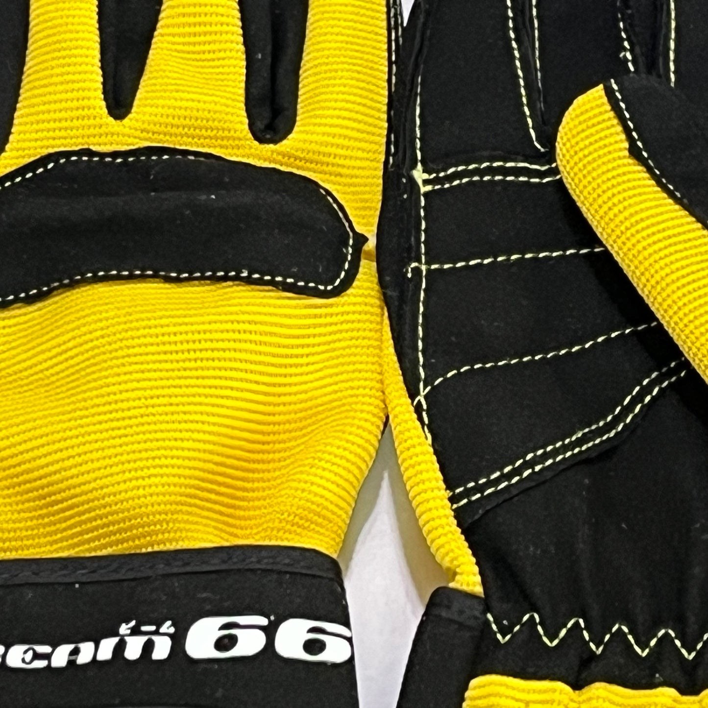 BEAM66 Racing Glove - Synthetic Leather - Yellow