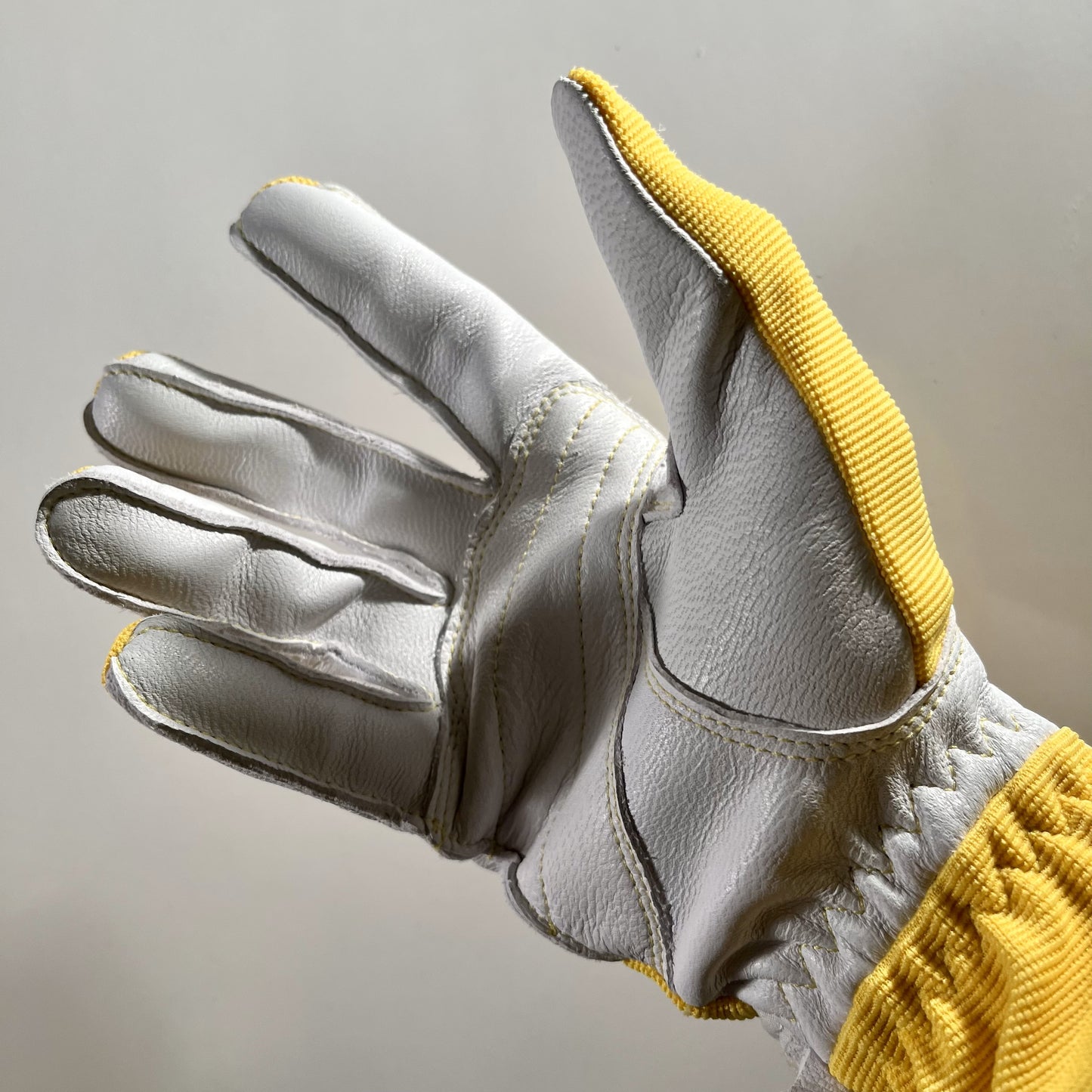 BEAM66 Racing Glove - Genuine Leather - Yellow