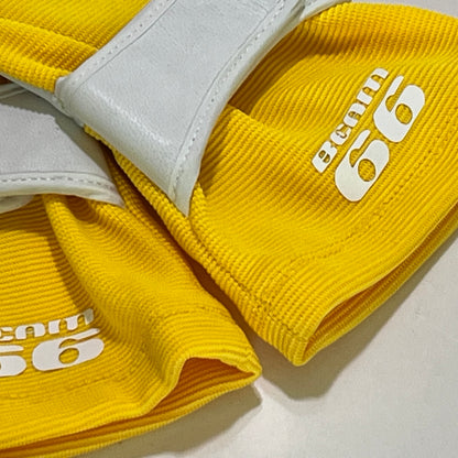 BEAM66 Racing Glove - Genuine Leather - Yellow (version 1.1)
