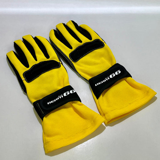 BEAM66 Racing Glove - Synthetic Leather - Yellow