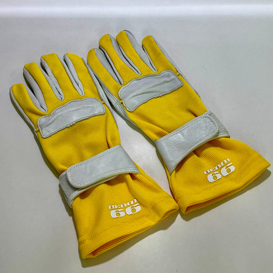 BEAM66 Racing Glove - Genuine Leather - Yellow (version 1.1)
